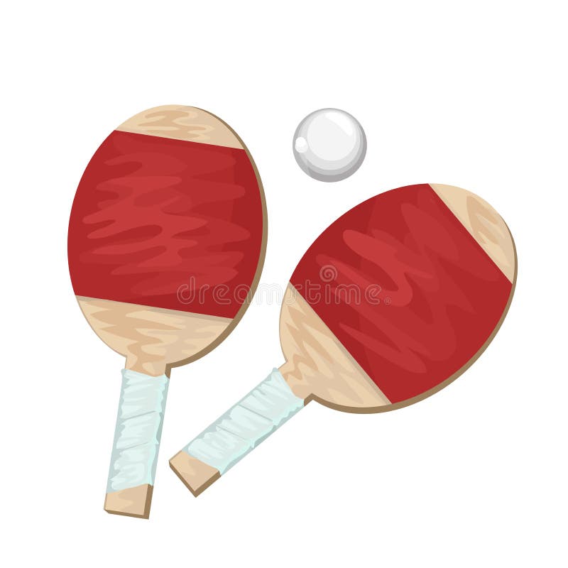 Cartoon table tennis bats stock illustration. Illustration of simple