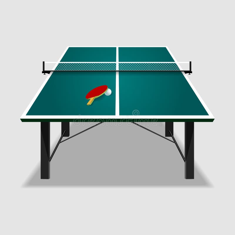 Ping pong or table tennis equipment set Royalty Free Vector