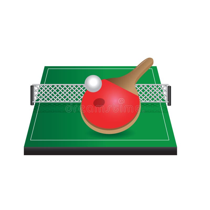 A Table Tennis Table Illustration. Stock Illustration Illustration of