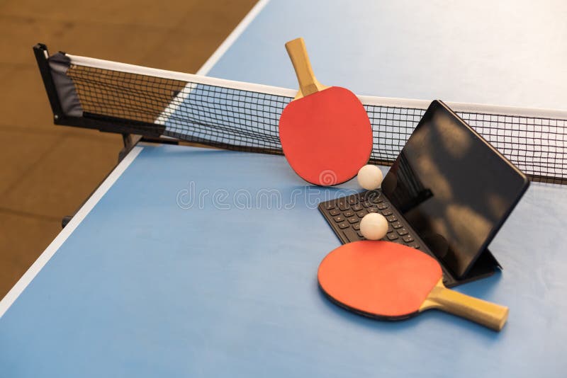 Table Tennis PingPong Sport Activity Concept Stock Image Image of