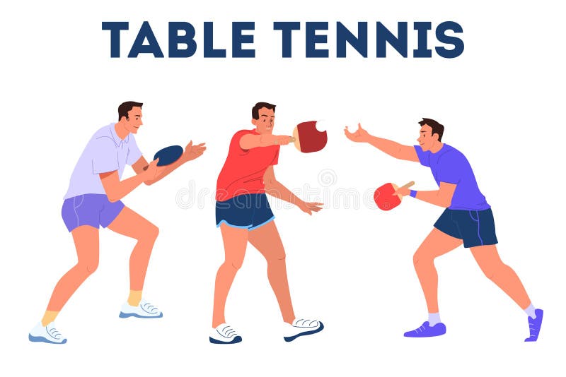 Table tennis two. stock vector. Illustration of player - 95094430