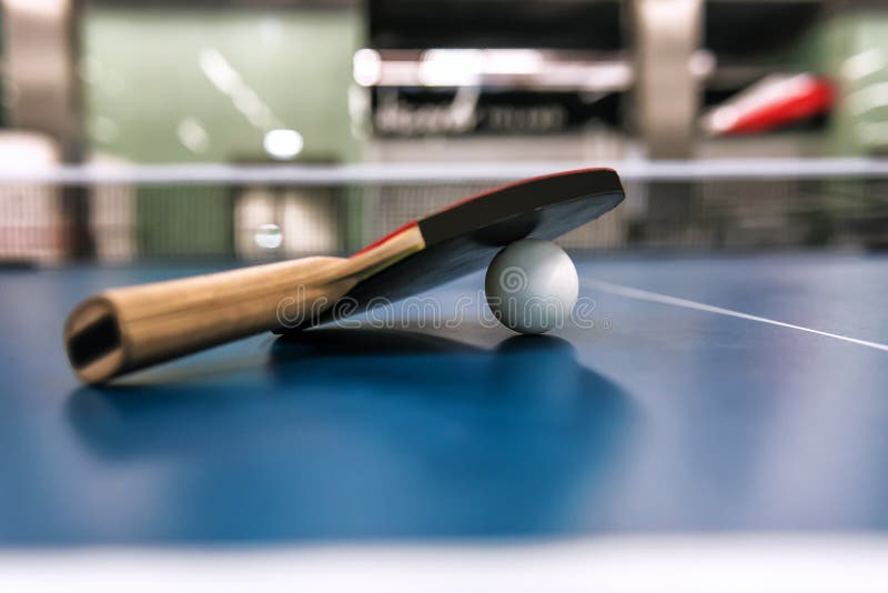 Tennis Racket and Ball on the Table Stock Photo Image of sport