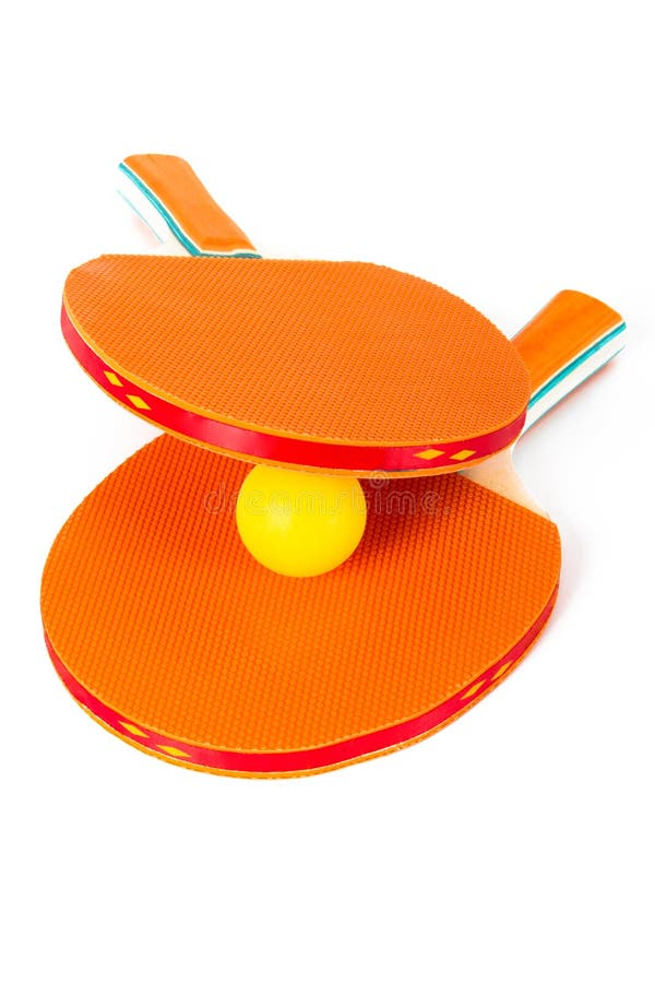Table Tennis Rackets And Ball Stock Photo Image of pong, equipment 32894942