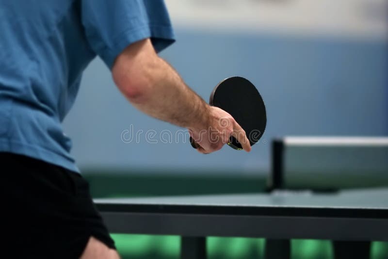 Table Tennis Player Serving Stock Photo Image of game, play 6174126