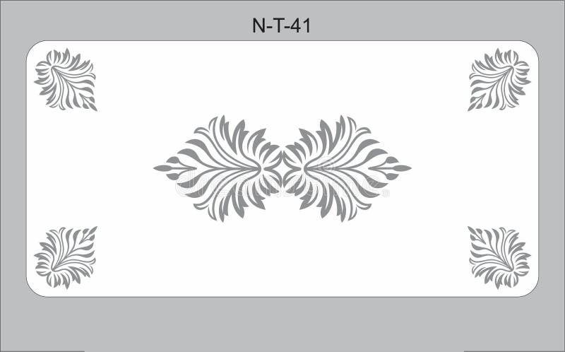 Table Top Glass Design Vector CDR stock illustration