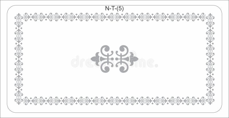 Table Top Glass Design Vector CDR royalty free illustration