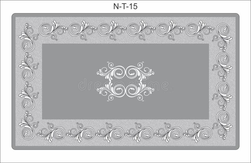 Table Top Glass Design Vector CDR royalty free illustration