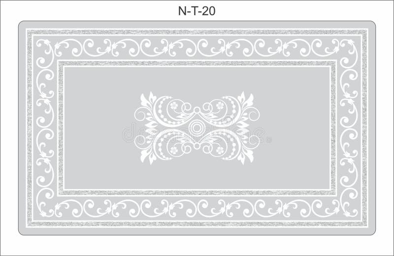 Table Top Glass Design Vector CDR stock illustration