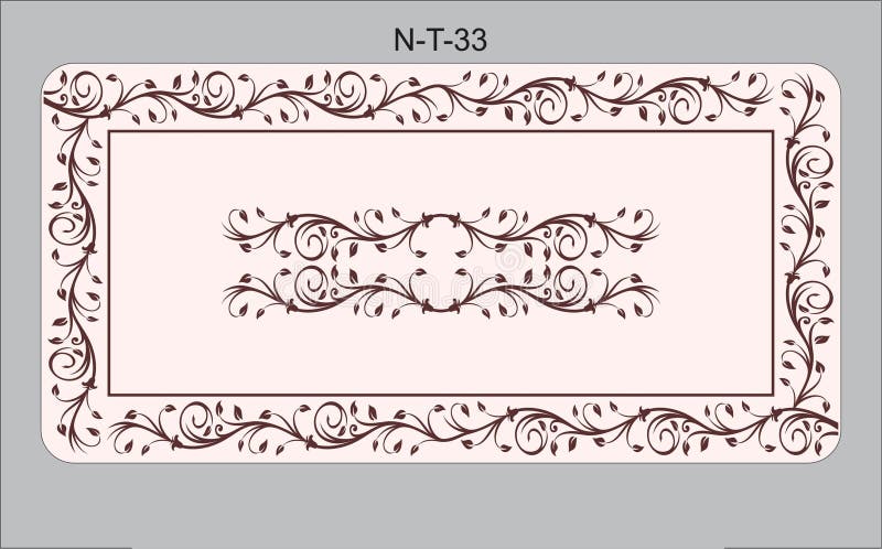 Table Top Glass Design Vector CDR stock illustration