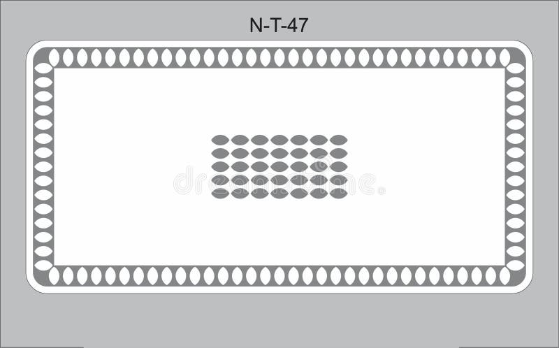 Table Top Glass Design Vector CDR stock illustration