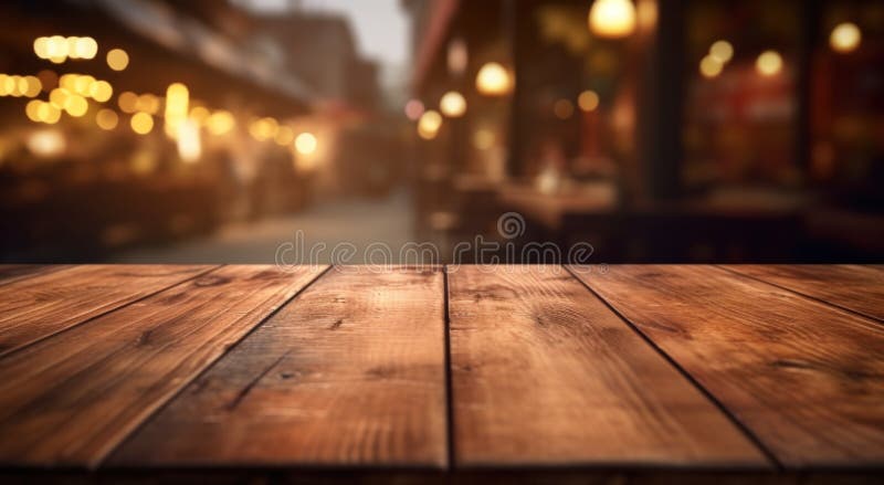 Table top table in a restaurant with blurred background stock photos