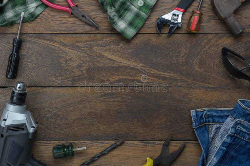 Table top view aerial image of decoration the sign of USA labor day background stock images Table top view aerial image of decoration the sign of USA labor day background stock images