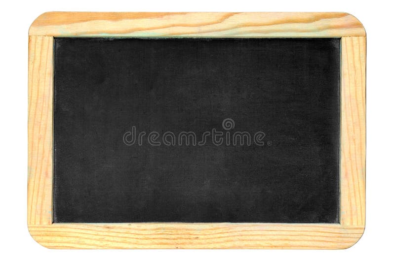 Small old chalkboard isolated over white background. Small old chalkboard isolated over white background