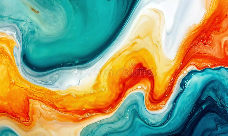 Tableau abstrait liquide illustration de vecteur