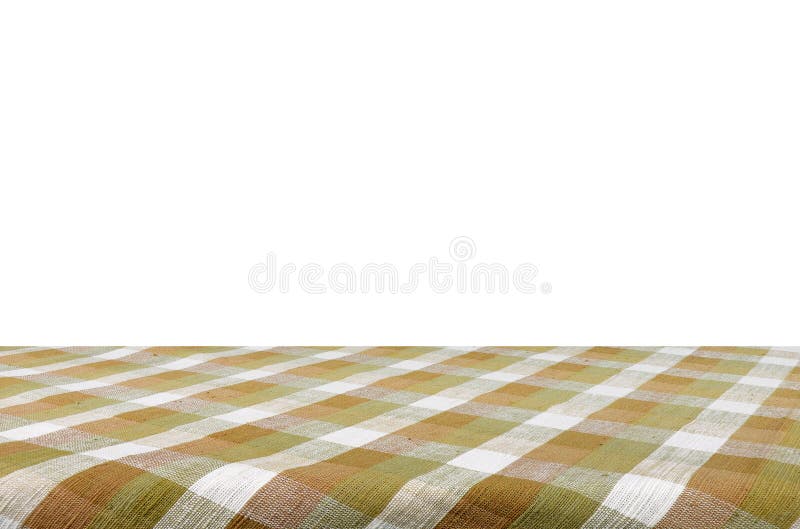 Tablecloth isolated on white background with c royalty free stock images Tablecloth isolated on white background with c royalty free stock images