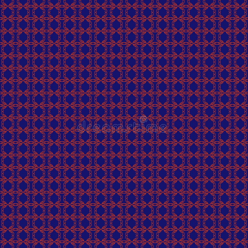 Tablecloth, towel, textile fabric of trendy phantom blue with a lush lava pattern. Seamless pattern with small ornament of twigs royalty free illustration