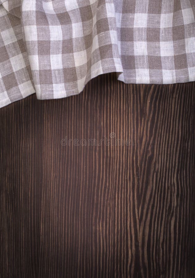 Tablecloth on wooden table stock image. Image of blanket 77318615