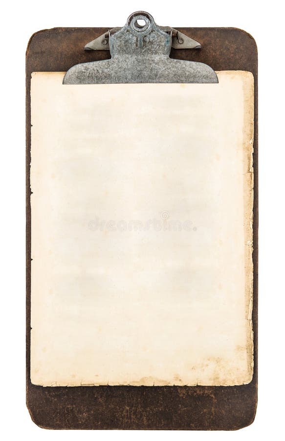 Tablero antiguo con la hoja de papel aislada en blanco fotografía de archivo Tablero antiguo con la hoja de papel aislada en blanco fotografía de archivo