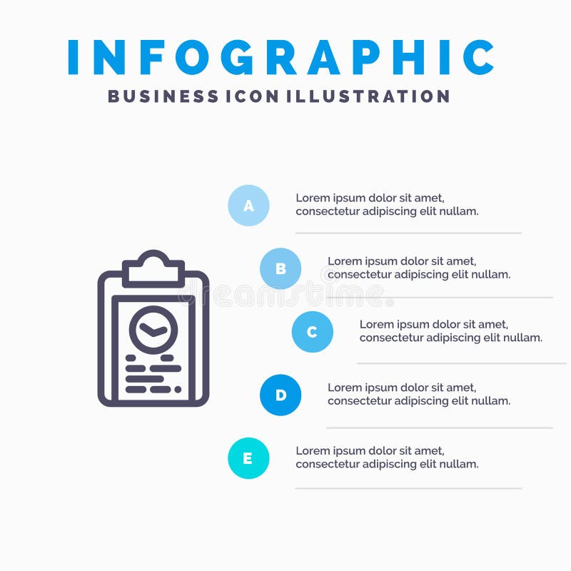 Tablero, coche, plan, progreso, línea icono del entrenamiento con el fondo del infographics de la presentación de 5 pasos libre illustration Tablero, coche, plan, progreso, línea icono del entrenamiento con el fondo del infographics de la presentación de 5 pasos libre illustration
