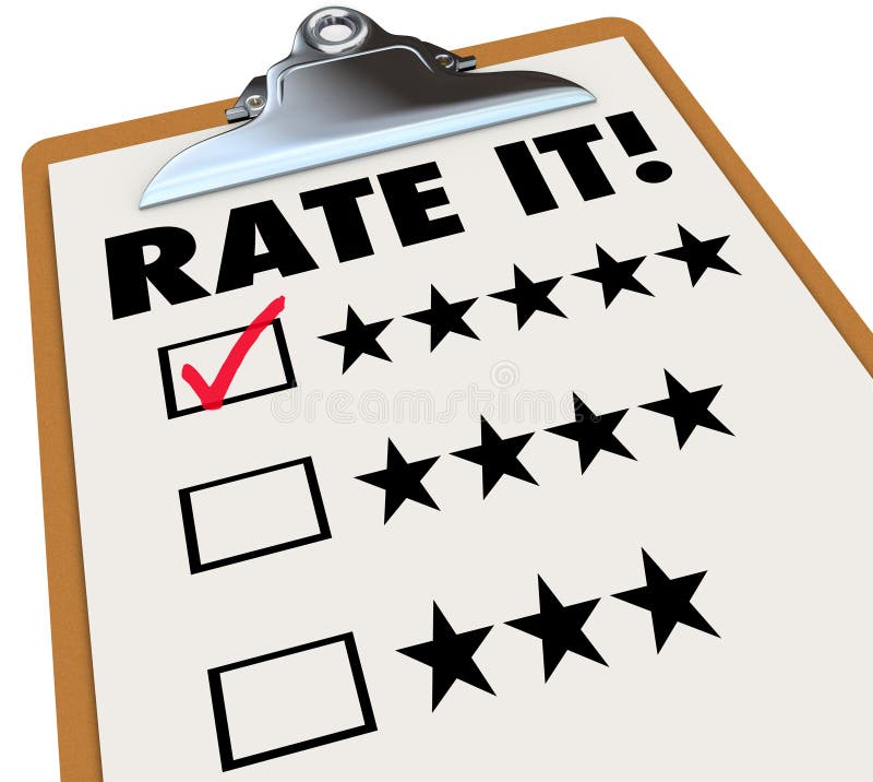 Tablero de Rate It Stars Reviews Feedback libre illustration Tablero de Rate It Stars Reviews Feedback libre illustration