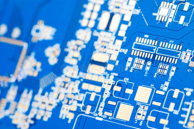 Tablero del azul del circuito Tecnología electrónica del hardware Microprocesador digital de la placa madre imagen de archivo libre de regalías Tablero del azul del circuito Tecnología electrónica del hardware Microprocesador digital de la placa madre imagen de archivo libre de regalías