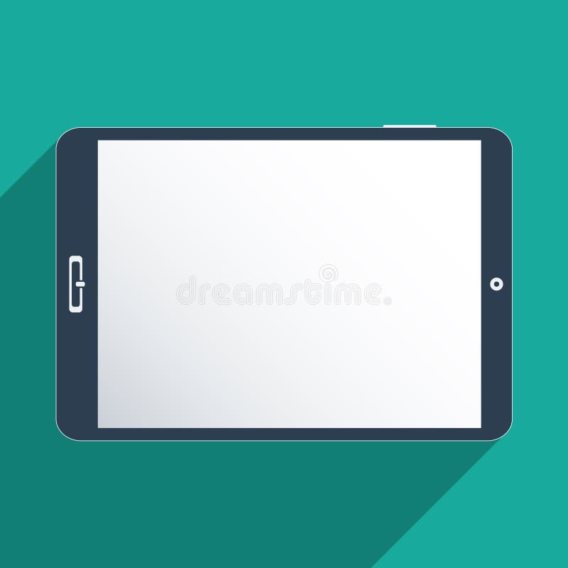 Tablet with blank screen stock vector. Illustration of modern 42069366