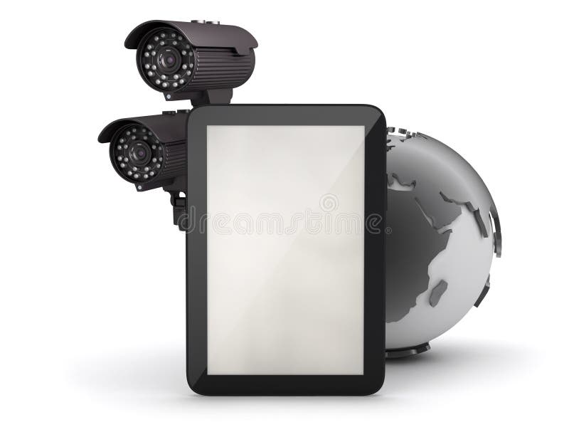 Tablet computer and surveillance camera