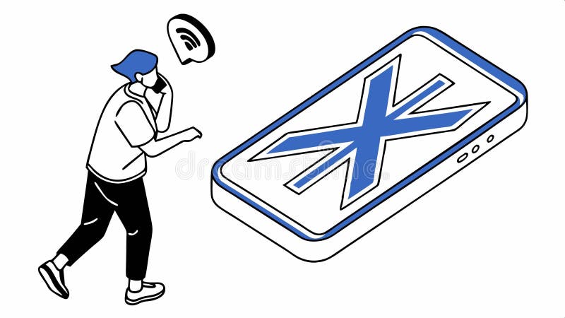 Tablet with cross mark, technology and error symbol vector design Generative AI. A tablet device with a prominent cross mark, symbolizing technology issues, errors, or cancellations, suitable for IT support, troubleshooting guides, and tech problem themes vector design Generative AI