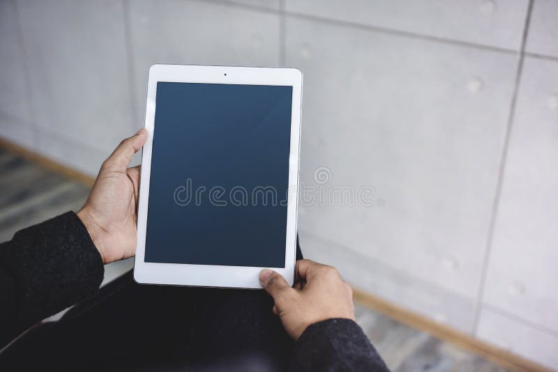 Tablet Mockup Image. Display Screen is Clipping Path. royalty free stock photos