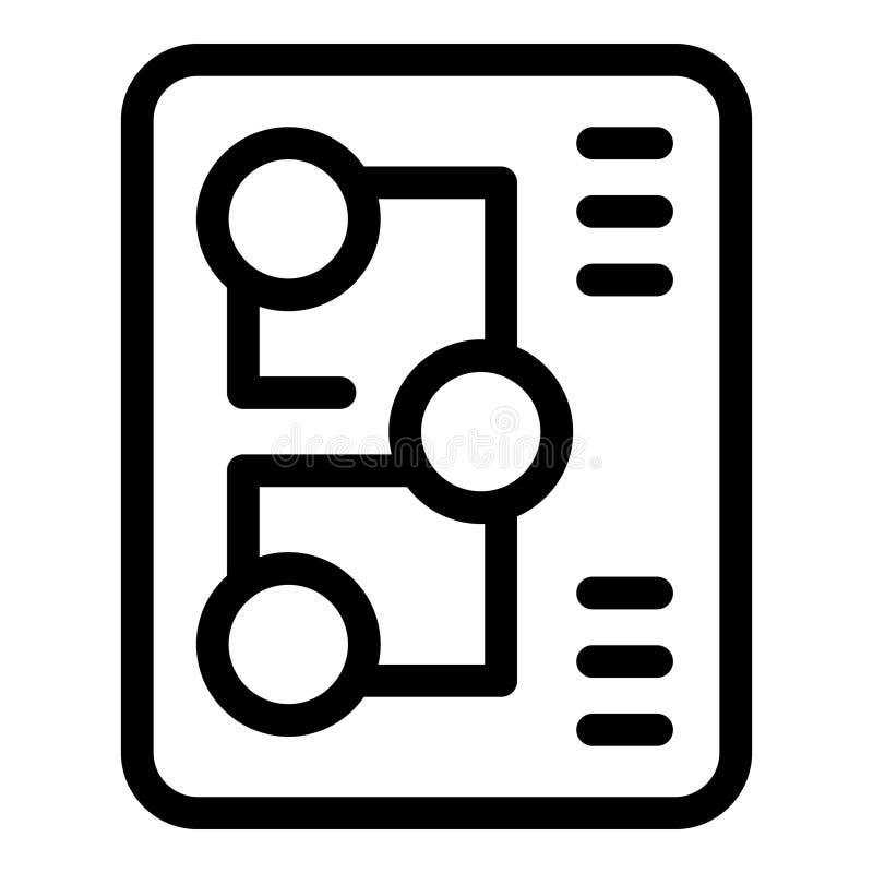 Tablet showing algorithm for machine learning process vector illustration