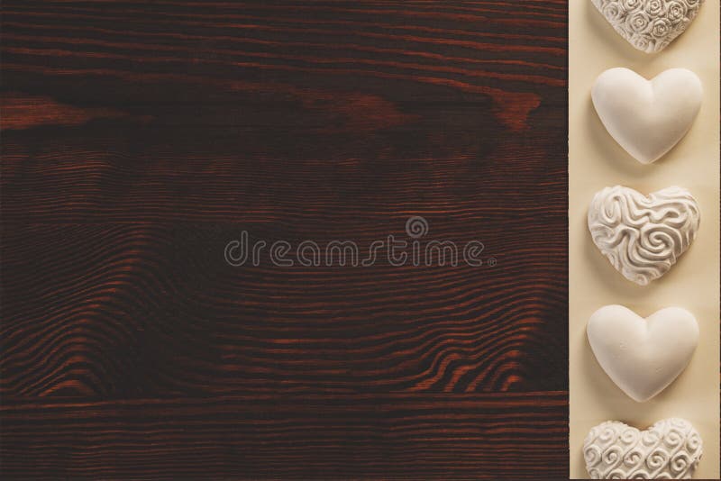 Tabletop with Heart Decoration Stock Image Image of celebrate