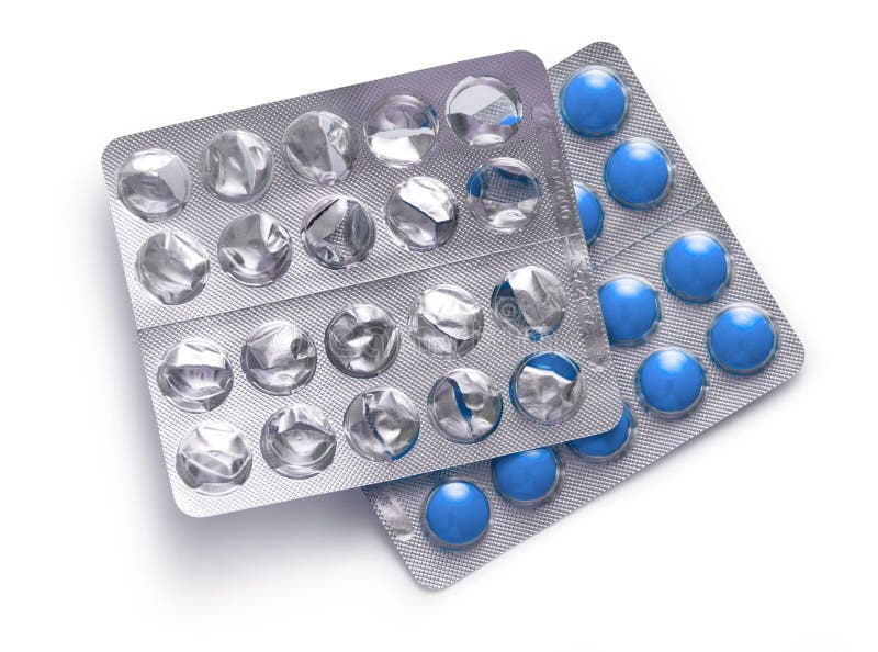 Tablets in plastic packing stock photo. Image of hospital 53343020