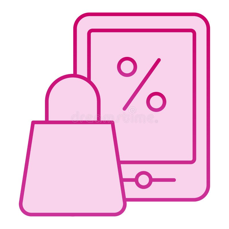 Tablett Und Einkaufstasche Symbol Online Shopping Auf Tablet Rosa Icons Im Trendigen Flachen Stil Tablet Store Online Vektor Abbildung Illustration Von Kauf Digital 159367800