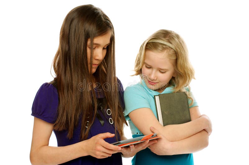 Tablette PC gegen Buch stockbild Tablette PC gegen Buch stockbild