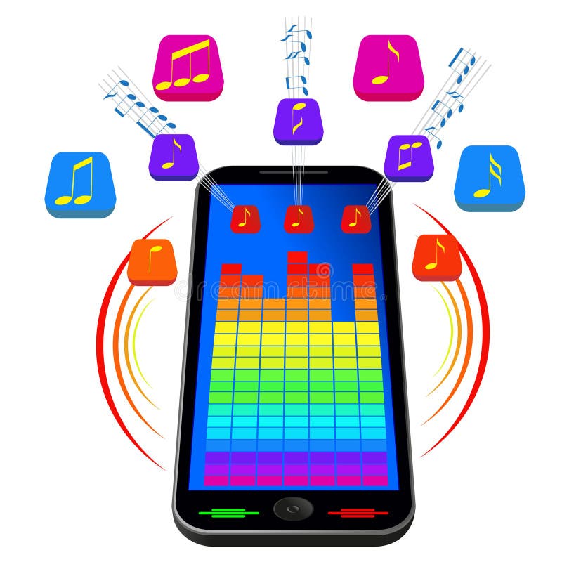 Tablette pour la musique illustration libre de droits Tablette pour la musique illustration libre de droits