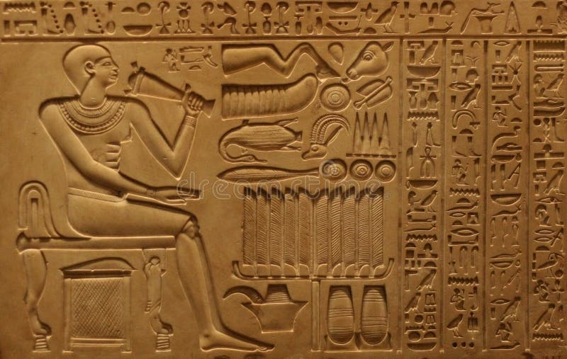 Tablette égyptienne photo stock. Image du découpé, argile 4530506