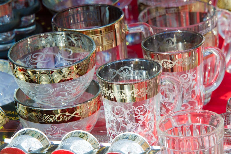 Tableware Made of Expensive Glass, Stock Photo Image of porcelain