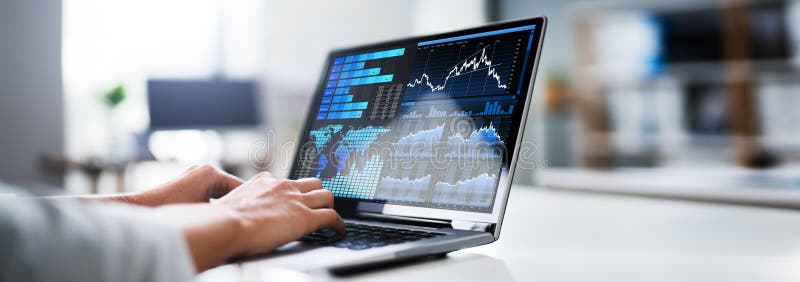 Tablou de bord pentru analiza activității KPI stock photos