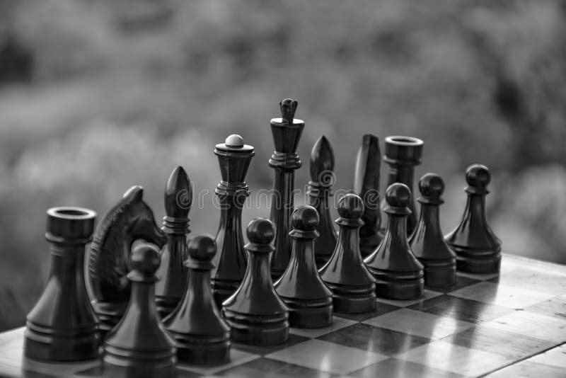 Checkmate é Um Jogo De Xadrez. Figuras De Xadrez. Posicionamento Das Peças  Na Placa Foto de Stock - Imagem de partes, derrota: 227998534