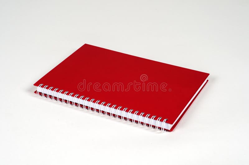Taccuino di colore rosso immagini stock Taccuino di colore rosso immagini stock