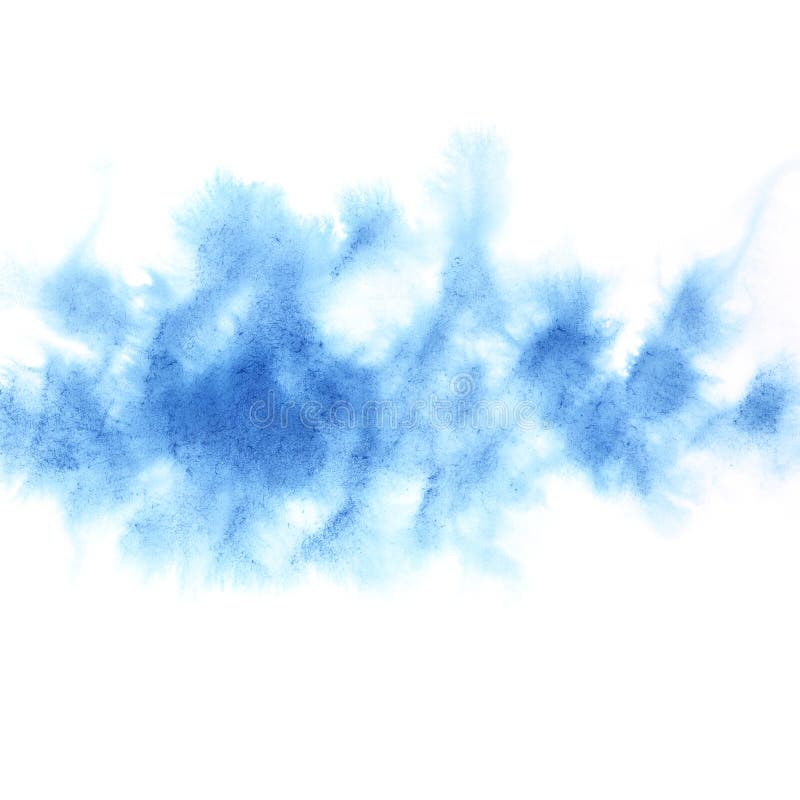 Tache d'aquarelle diffuse par bleu illustration de vecteur Tache d'aquarelle diffuse par bleu illustration de vecteur