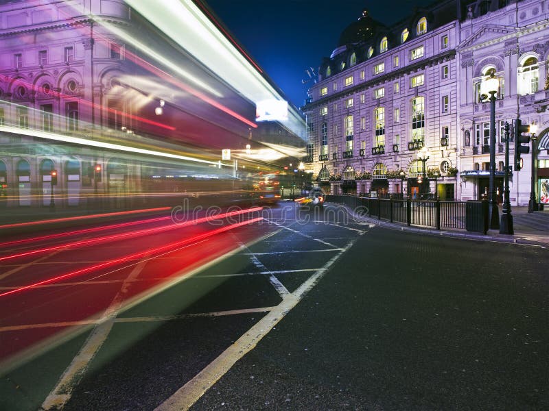 Tache floue de vitesse de bus de Londres Tache floue de vitesse de bus de Londres