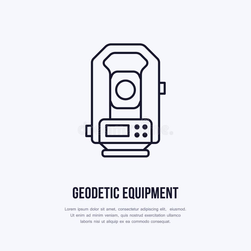 Tacheometer Estudo geológico, projetando o plano do vetor ilustração do vetor Tacheometer Estudo geológico, projetando o plano do vetor ilustração do vetor