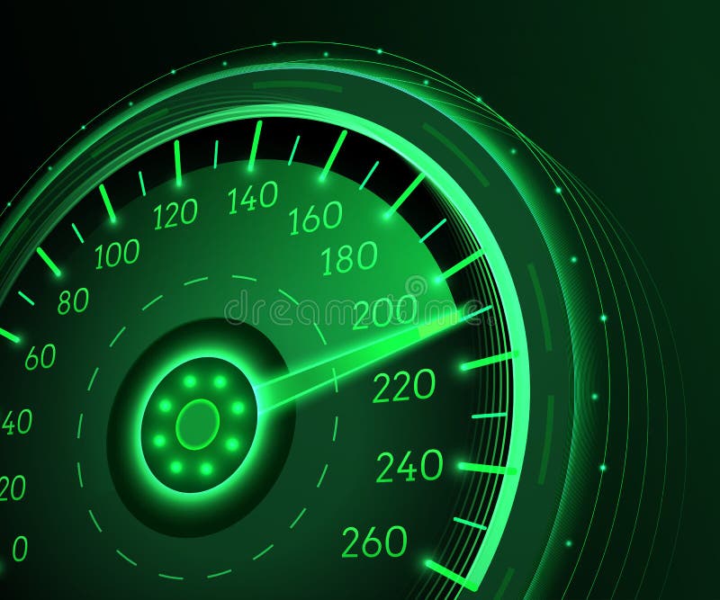 Tachimetro dell'automobile Fondo di techo di vettore royalty illustrazione gratis