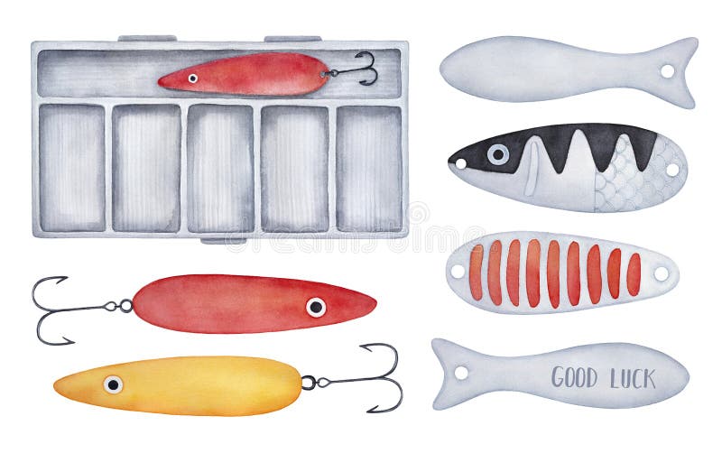 Fishing Lure Watercolor Stock Illustrations – 119 Fishing Lure Watercolor  Stock Illustrations, Vectors & Clipart - Dreamstime