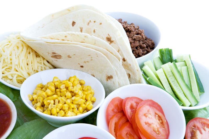 Taco Ingredients royalty free stock images Taco Ingredients royalty free stock images