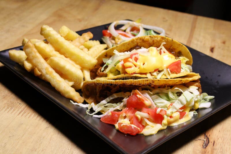 Taco Mexican American Style Sauce Thailand. Stock Photo Image of