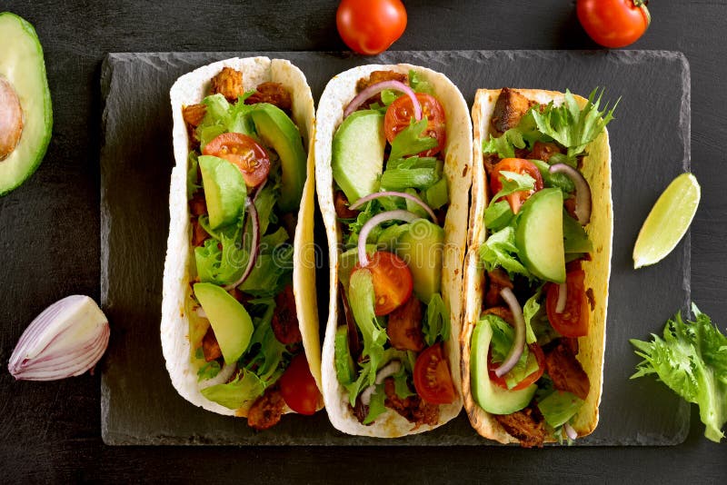 Tacos with meat and vegetables royalty free stock image Tacos with meat and vegetables royalty free stock image