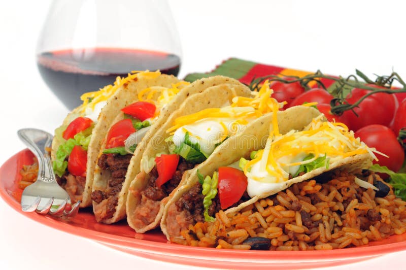 Tacos squisito fotografia stock