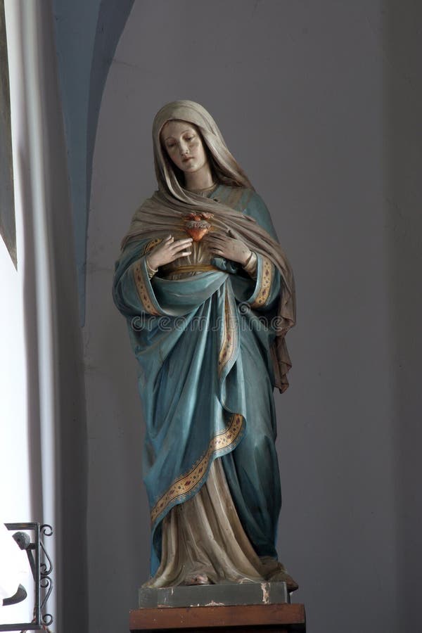 Tadelloses Inneres von Mary stockbild Tadelloses Inneres von Mary stockbild
